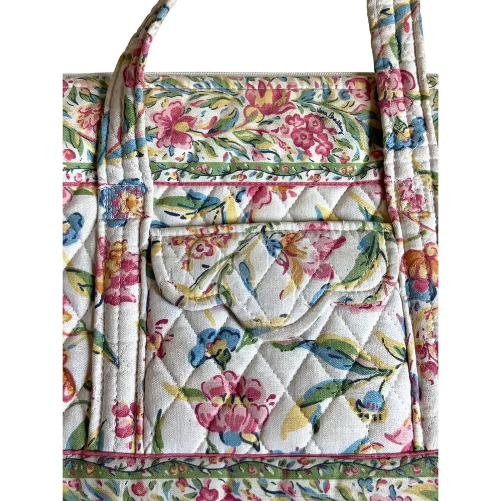 Vera Bradley Vintage Floral Pattern Tote Bag (Perennials)